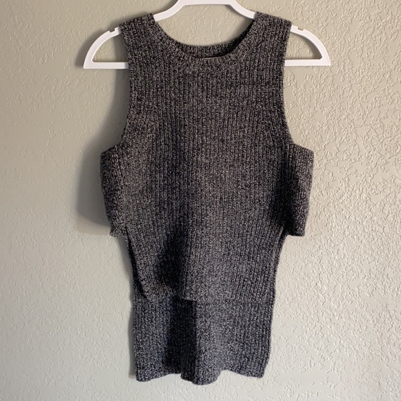 Madewell Open-Side grey Sweater-Vest - Picture 4 of 7